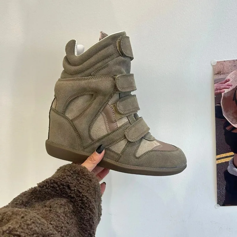 New Exquisite Women Boots Fashion High Top Casual Shoes Luxury Flat Bottom Sneakers for Woman Designer Platform Boot Botas Mujer - Image 5