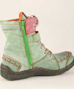 Alternative view of TMA EYES Women's Winter Leather Boots Simple Short Plush With Slip-On Closure Breathable And Anti-Slip Features
