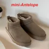 2026 Winter Warm Boots Ladies Snow Boots Man and Women Short Boots Real Sheepskin Wool Low-cut Warm Fur Shoes Fur