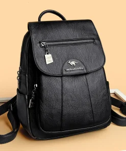 5 Color Women Soft Leather Backpacks Vintage Female Shoulder Bags Sac a Dos Casual Travel Ladies Bagpack Mochilas School Bags