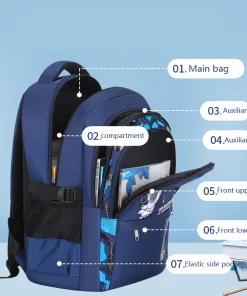 Kids Backpack Children School Bags for Boys Astronaut School Backpack Waterproof Primary Book Bag Mochila Infantil - Image 4