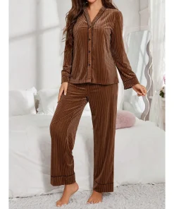 Nighty for Woman Pyjamas Sleepwear Women's Room Wear Ladies Winter House Suits Women Ensemble Pyjama Femme Women's Home Clothes - Image 4