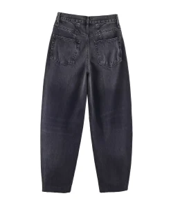 2025 Winter New Women's Fashionable and Elegant High-Waisted Leg Jeans for Commute and Versatile Style - Image 3