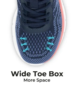 Fittington Women's Wide Walking Shoes Flexible Upper Woman Sneakers For Flat Foot Plantar Fasciitis Heel Pain Relief - Image 3