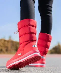 Alternative view of Winter thick women's snow boots Warm Plush Mid-calf Boots Non slip Waterproof Platform Snow Boot Casual Female White shoes