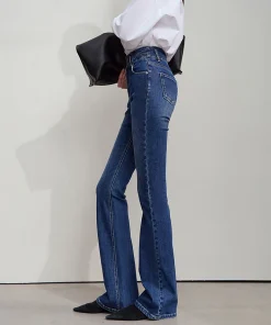 Alternative view of AMII Jeans Pants Women 2025 Autumn New Retro Classic Woman Denim Pants Cotton Casual Versatile Slim Flare Trousers 12543143