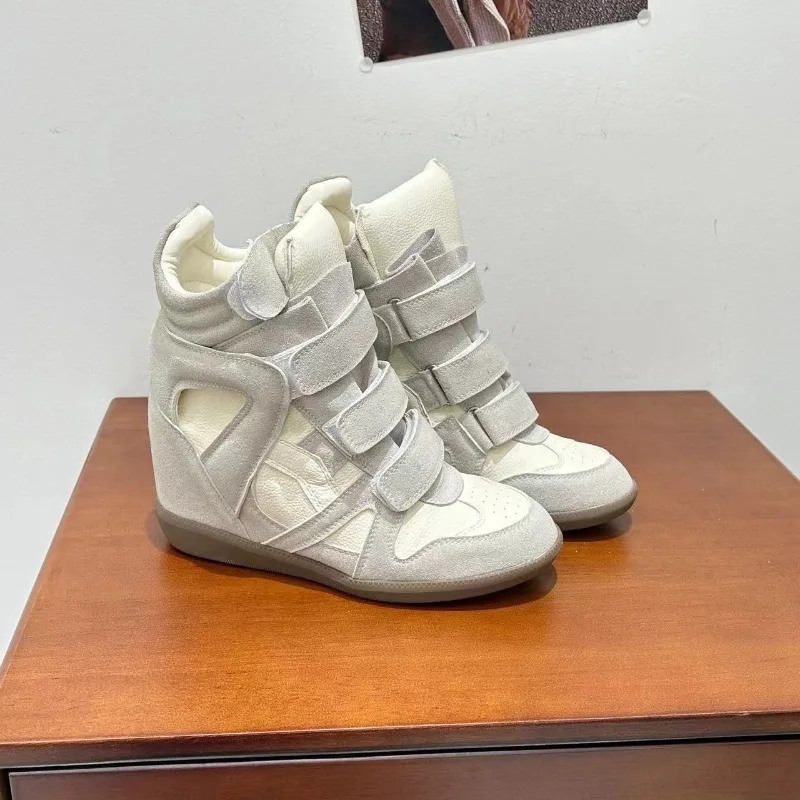 New Exquisite Women Boots Fashion High Top Casual Shoes Luxury Flat Bottom Sneakers for Woman Designer Platform Boot Botas Mujer
