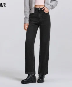Alternative view of Semir Jeans Women Vintage Long Trousers 2025 New Spring Wide-leg Trousers Comfortable Soft Versatile Trousers