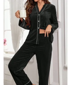 Nighty for Woman Pyjamas Sleepwear Women's Room Wear Ladies Winter House Suits Women Ensemble Pyjama Femme Women's Home Clothes - Image 3