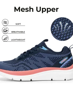 Alternative view of Fittington Women's Wide Walking Shoes Flexible Upper Woman Sneakers For Flat Foot Plantar Fasciitis Heel Pain Relief
