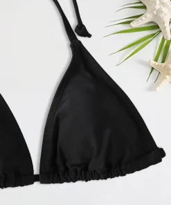 2Pc/Set 2024 Fashion Sexy Swimsuit Women Bikinis Set Triangle Swimwear String Beachwear Thong One Piece Suits Brazilian Biquini - Image 5