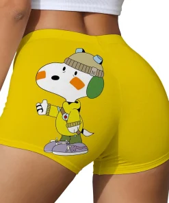 Snoopy cartoon print Sweet Home Womens Shorts Summer Elastic Waist Straight Short Pants Vintage Cute Home Cozy Woman Underwear Y - Image 4