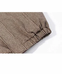 HH Woman Early Spring Fashion Long Sleeves Stand Collar Solid Color Plaid Zipper Bomber Jacket Female Casual Versatile Jacket - Image 6