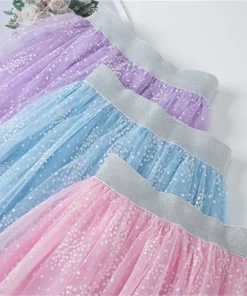 Lawadka Kids Skirts For Girls Glitter Dance Ballet Tutu Kids Clothing Cotton Lace Fashion Sequin Skirts Party Clothes 3-12Years - Image 5