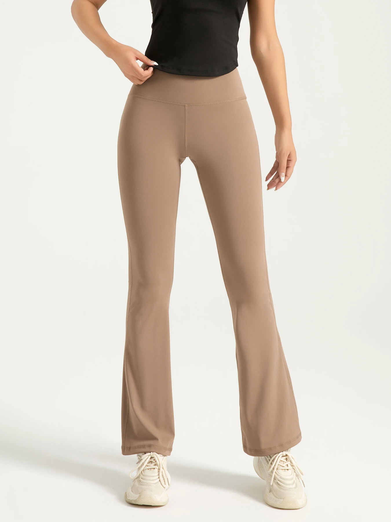 Women's High Waisted Bootcut Yoga Pants - Flared Leggings for Workout and Casual Wear - Comfortable and Stylish Activewear - Image 3
