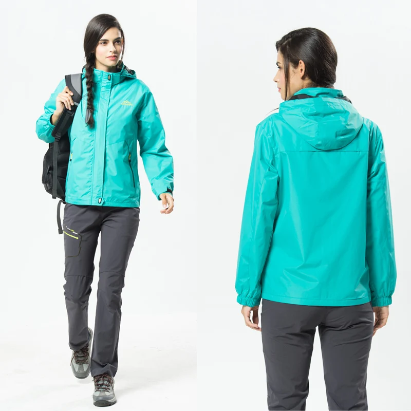 Women's Waterproof Hiking Jacket Windproof Windbreaker Camping Hunting Running Trekking Fishing Coats Outdoor Sport Travel - Image 4