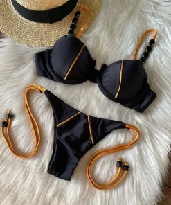 RUOTONGSEPT New Sexy Push up Bikini Set Swimsuit Women's low-waist Swimwear For Female Two Piece Beachwear 2023 Bathing Suit