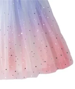 Girls Tutu Skirts Stars Print Princess Petty Girls Dancing Party Skirt Children Gradient Costume Clothes - Image 5