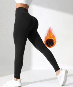Women's Winter Warm Fleece Lined Leggings Thick Velvet Tights Thermal Pants