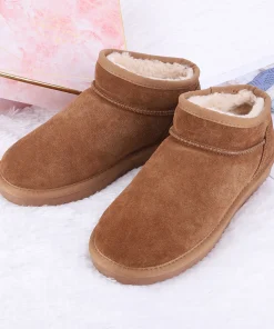 Newest Women Winter Snow Boots Slip On Short Boots Water Resistant Comfort Ankle Boots Faux Fur Lining Boots Thermal Plush Boots - Image 5