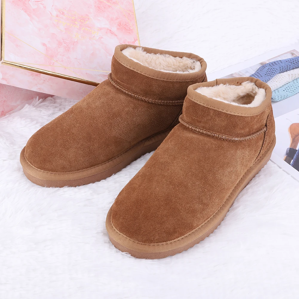 Newest Women Winter Snow Boots Slip On Short Boots Water Resistant Comfort Ankle Boots Faux Fur Lining Boots Thermal Plush Boots - Image 5