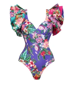 Summer New Print Ruffle Women Push Up Bikini Set Swimwear Women Sexy Swimsuit Deep-V Bathing Suits Beach Wear Swim Suit - Image 5