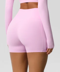 Solid Color Yoga Pants With Pockets Quick Drying High Waisted Gym Push Up Yoga Shorts for Woman Breathable Workout Fitness Short - Image 5