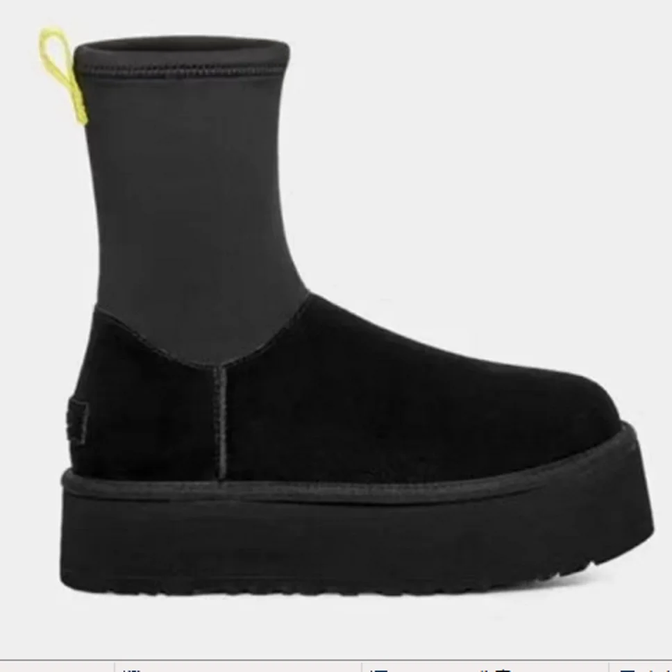 Woman Man Sneaker Designer Winter Shoes Fur Lady High Heels Platform Snow Ankle Leather Boots Luxury Brand Original Mini Dipper - Image 2