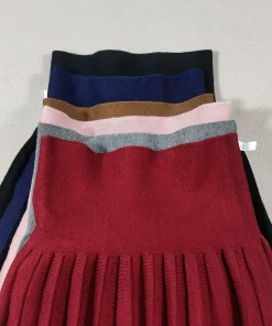 Kids Skirt Girls' Pleated Skirt Solid Sweet Pink Beach Skirt Black Cute Mini Skirt Slim Fit Baby Princess Skirt 2-12 Years - Image 5