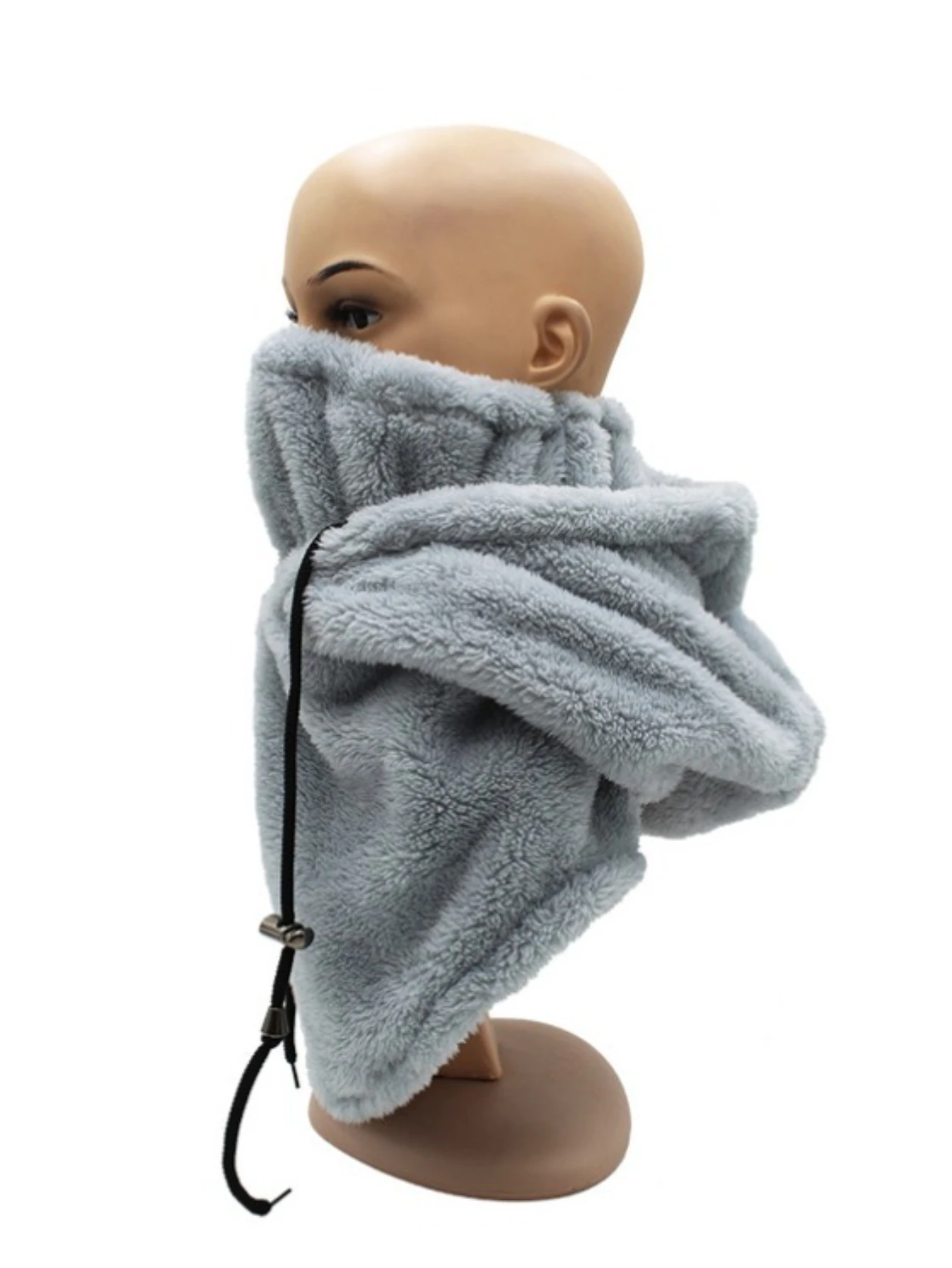 Winter Unisex Outdoor Cycling Hat, Sports Windproof Hat, Cold Resistant Thick Scarf Headband, Arctic Fleece Face Mask, Warm Hat - Image 3