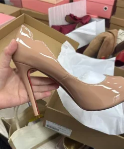 Women Spring Peep Toe High Heels Shoes for Woman's Shallow Pointed Toe Solid Color Platform Pumps Sexy Ladies Party Wedding Shoe - Image 3