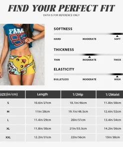 Custom Kawaii Pikachus Anime Volleyball Biker Gym Shorts for Women Athletic Workout Yoga Shorts - Image 6