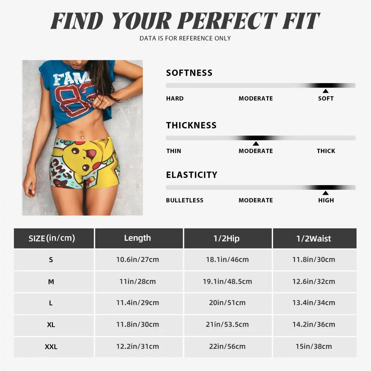 Custom Kawaii Pikachus Anime Volleyball Biker Gym Shorts for Women Athletic Workout Yoga Shorts - Image 6