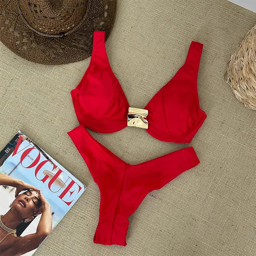 Push Up Bikinis 2026 Sexy Women Swimsuit Female Swimwear Solid Micro Bikini Set Swimming Suit Beachwear Thong Brazilian Biquini