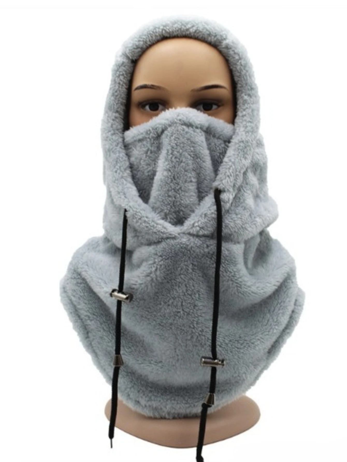 Winter Unisex Outdoor Cycling Hat, Sports Windproof Hat, Cold Resistant Thick Scarf Headband, Arctic Fleece Face Mask, Warm Hat - Image 2