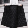 Black Thicken One Piece Of Down Cotton Maxi Skirt 2023 Winter Double Breasted Warm Saias Longas For Women