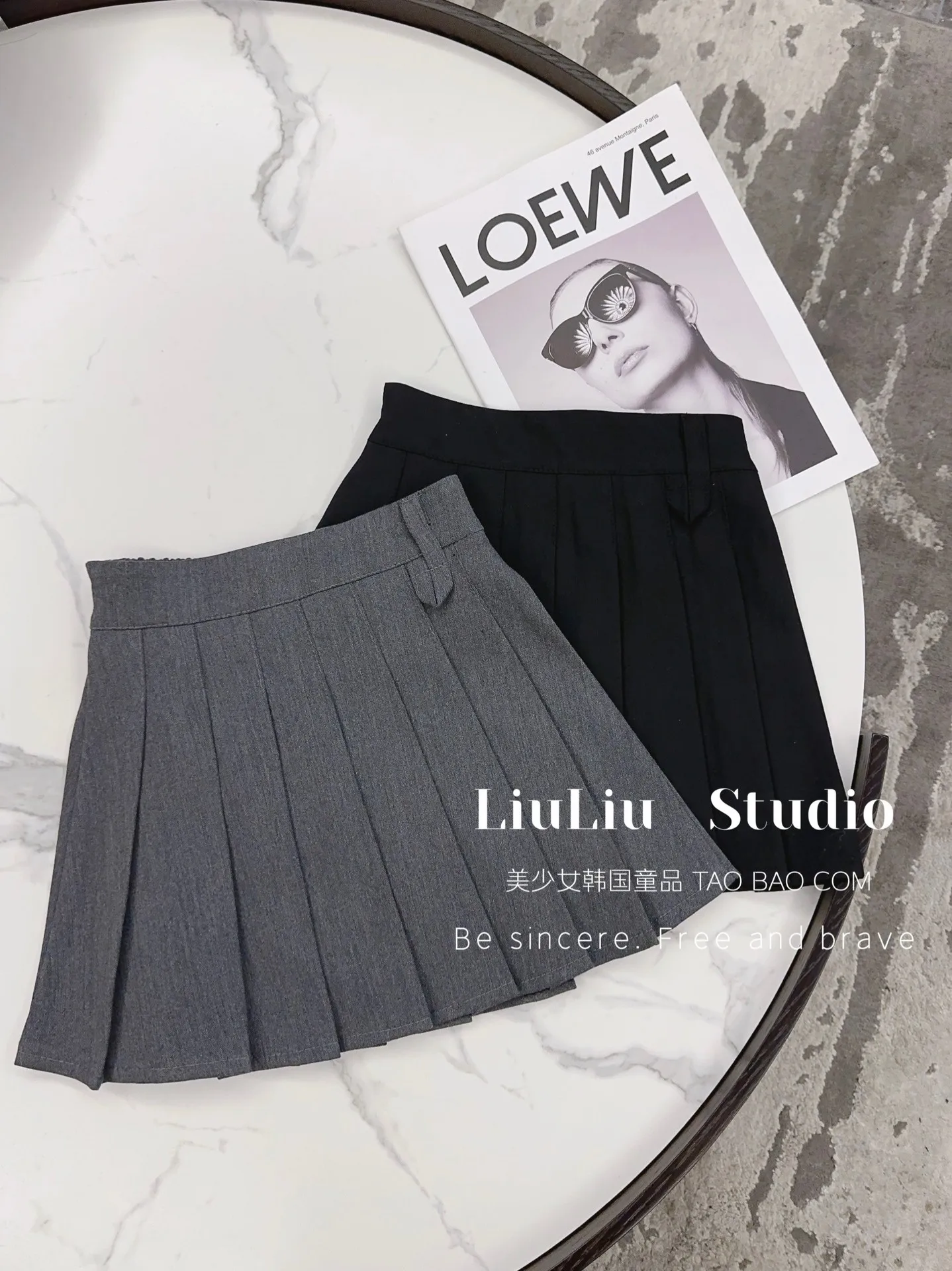 Korean children's suit skirt J skirt girls' mid size children's stylish half skirt 2025 spring and autumn winter fashion - Image 4