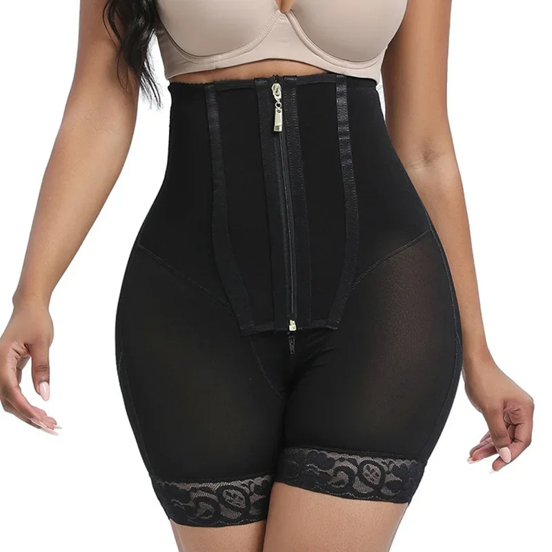 Fajas Colombian Shaperwear Women High Compression Girdles Waist Trainer Tummy Control Panties High Waist Body Shaper Shorts - Image 4