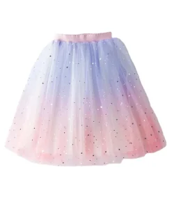 Girls Tutu Skirts Stars Print Princess Petty Girls Dancing Party Skirt Children Gradient Costume Clothes - Image 6