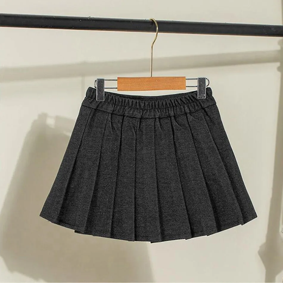 Preppy Pleated Skirts For Girls Children's Clothing Bear Children's Day Casual A Line Dress - Image 2