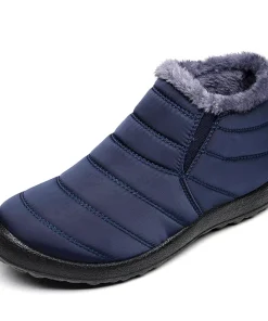 Women Boots Waterproof Winter Boots Fur Shoes Women Slip On Ankle Boots Snow Botas Mujer 2025 Winter Shoes Couple Short Boot - Image 5