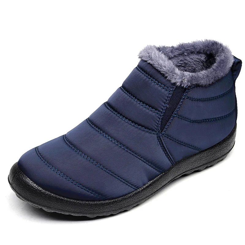 Women Boots Waterproof Winter Boots Fur Shoes Women Slip On Ankle Boots Snow Botas Mujer 2025 Winter Shoes Couple Short Boot - Image 5