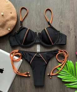 RUOTONGSEPT New Sexy Push up Bikini Set Swimsuit Women's low-waist Swimwear For Female Two Piece Beachwear 2023 Bathing Suit - Image 4