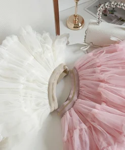 Alternative view of Girls Tutu Skirt 2-9 Years, Kids Mesh Skirt, Children's Tulle Dress, Fluffy Layered Skirt, Princess Net Skirt for Toddler & Girl
