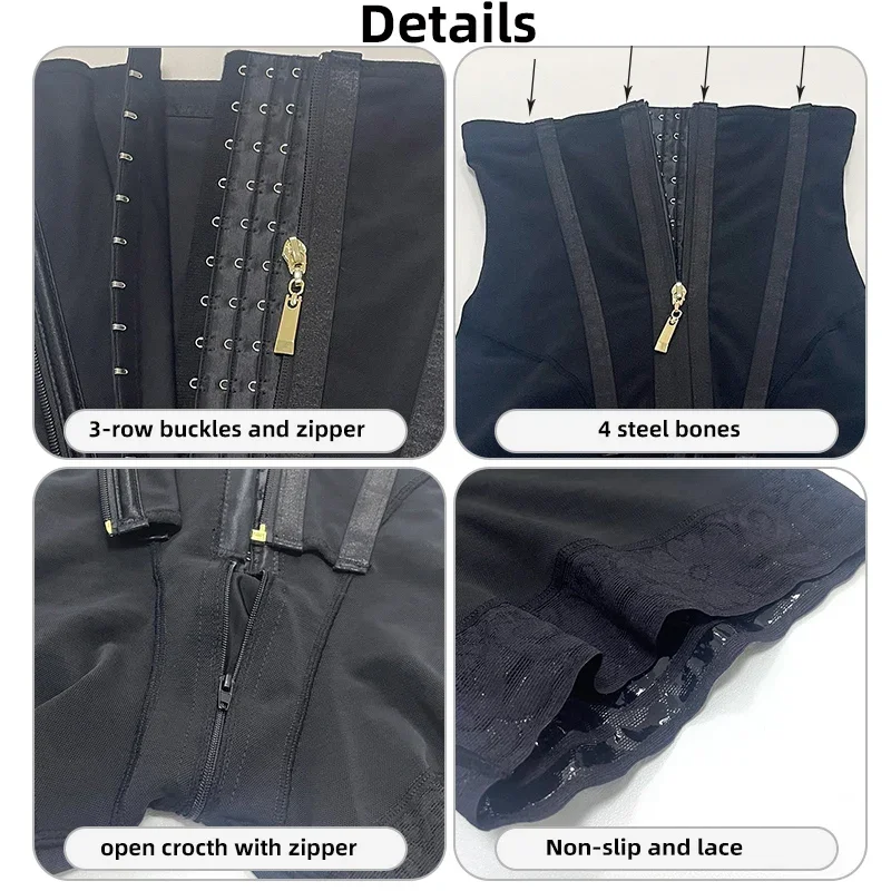 Fajas Colombian Shaperwear Women High Compression Girdles Waist Trainer Tummy Control Panties High Waist Body Shaper Shorts - Image 2