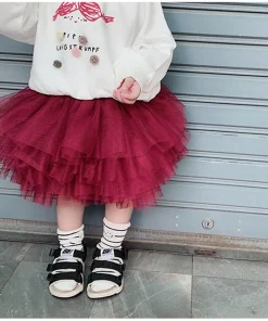 Little Girls Tutu Skirts Black Fluffy Toddler Tulle Princess Ball Gown Pettiskirt Ballet Dance Kids Party/birthday Skirt 1-7T - Image 6