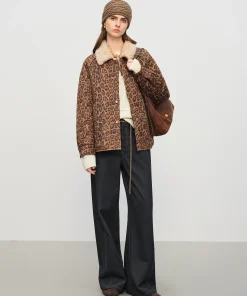 FSLE【Premium Series】Original Color Straight Wide-leg Brushed Jeans for Women Winter 2025 New Style Ins Simple Design All-match - Image 3
