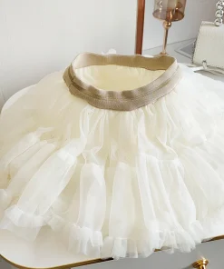 Girls Tutu Skirt 2-9 Years, Kids Mesh Skirt, Children's Tulle Dress, Fluffy Layered Skirt, Princess Net Skirt for Toddler & Girl - Image 4