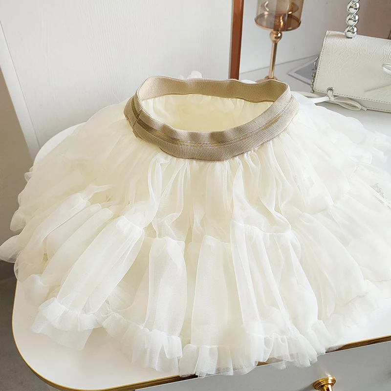 Girls Tutu Skirt 2-9 Years, Kids Mesh Skirt, Children's Tulle Dress, Fluffy Layered Skirt, Princess Net Skirt for Toddler & Girl - Image 4