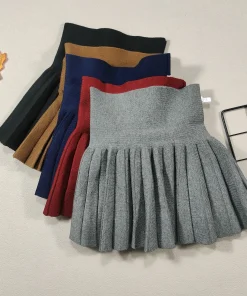 Alternative view of Kids Skirt Girls' Pleated Skirt Solid Sweet Pink Beach Skirt Black Cute Mini Skirt Slim Fit Baby Princess Skirt 2-12 Years